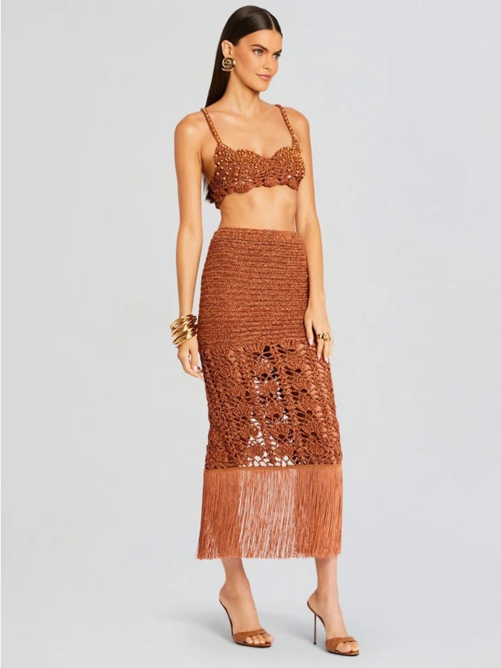 RETROFETE CROCHET SET - Bellini Bralette & Naida Skirt